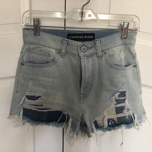 High Waisted Denim Cutoffs